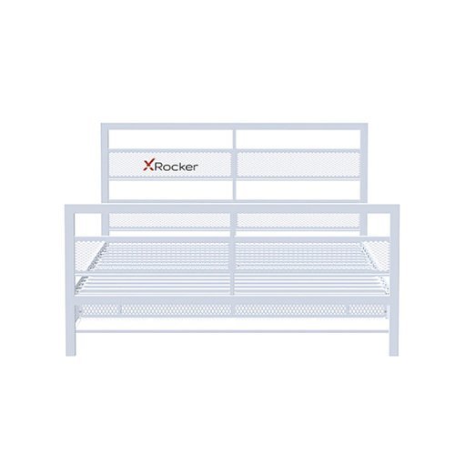 X Rocker - Basecamp Gaming Bed Frame with Storage, Full - White