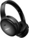 Bose - QuietComfort 45 Wireless Noise Cancelling Over-the-Ear Headphones - Triple Black-Front_Standard