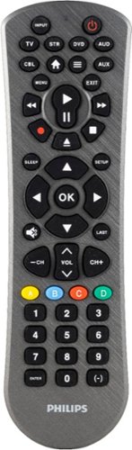 Philips - 6-Device Universal Remote - Brushed Graphite