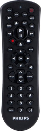 Philips - 4-Device Universal Remote - Black