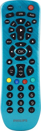 Philips - 3-Device Universal Remote - Brushed Electric Blue