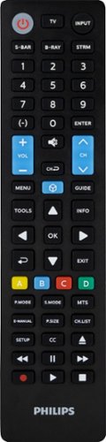 Philips - 4-Device Universal Samsung Replacement Remote - Black