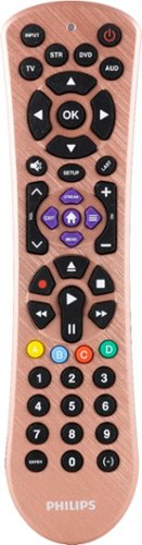 Philips - 4-Device Universal Remote - Brushed Rose Gold