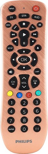 Philips - 3-Device Universal Remote - Brushed Rose Gold