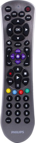 Philips - 4-Device Universal Remote - Brushed Graphite