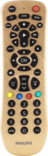 Philips - 3-Device Universal Remote - Brushed Gold