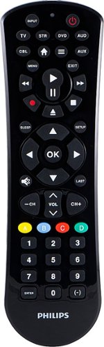 Philips - 6 Device Universal Remote - Black