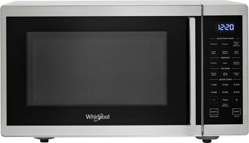 Whirlpool - 0.9 Cu. Ft. Capacity Countertop Microwave with 900W Cooking Power - Silver