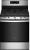 Whirlpool - 5.0 Cu. Ft. Gas Burner Range with Air Fry for Frozen Foods - Stainless Steel-Front_Standard
