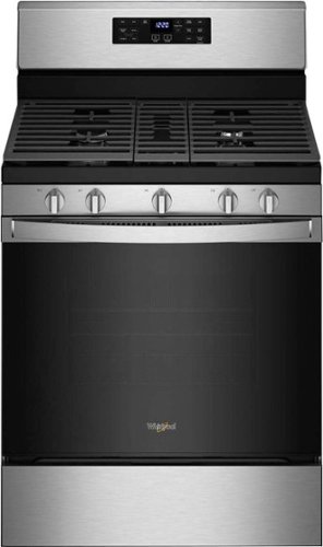  Whirlpool - 5.0 Cu. Ft. Gas Range with Air Fry for Frozen Foods - Stainless Steel