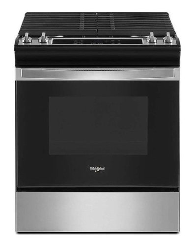  Whirlpool - 5.0 Cu. Ft. Gas Range with Frozen Bake Technology - Stainless Steel