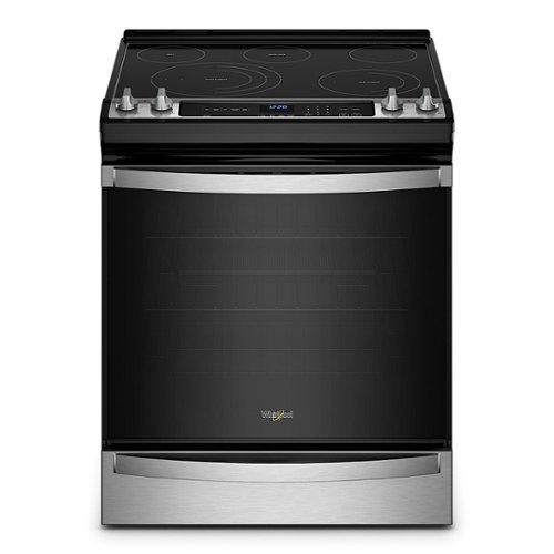 Whirlpool - 6.4 Cu. Ft. Freestanding Electric True Convection Range with Air Fry for Frozen Foods - Stainless Steel