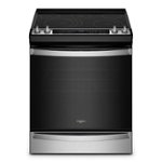Whirlpool - 6.4 Cu. Ft. Freestanding Electric True Convection Range with Air Fry for Frozen Foods - Stainless steel - Front_Standard