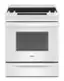Front. Whirlpool - 4.8 Cu. Ft. Slide-In Electric Range - White.