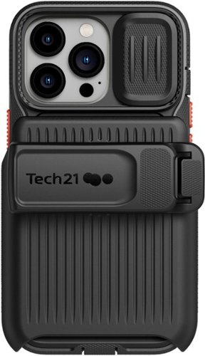 Tech21 - EvoMax with Holster Hard Shell Case for Apple iPhone 13 Pro - Black-Alt_View_Standard_17 