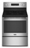 Maytag - 5.3 Cu. Ft. Electric Range with Air Fry - Stainless Steel-Front_Standard