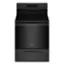 Front. Whirlpool - 5.3 Cu. Ft. Freestanding Electric Convection Range with Air Fry - Black.