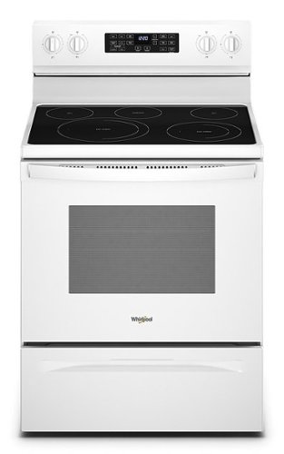 Whirlpool - 5.3 Cu. Ft. Freestanding Electric Convection Range with Air Fry - White