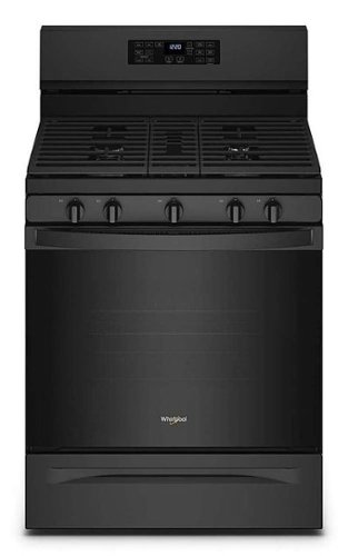 

Whirlpool - 5.0 Cu. Ft. Gas Range with Air Fry for Frozen Foods - Black