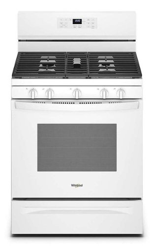 Whirlpool - 5.0 Cu. Ft. Gas Burner Range with Air Fry for Frozen Foods - White