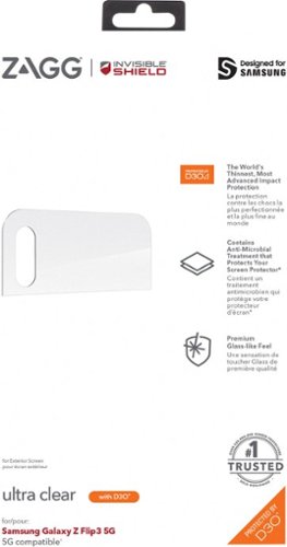 ZAGG InvisibleShield Ultra Clear+ with D3O Advanced Scratch & Shatter Screen Protector for Samsung Galaxy Z Flip3 5G HOW TO BUY