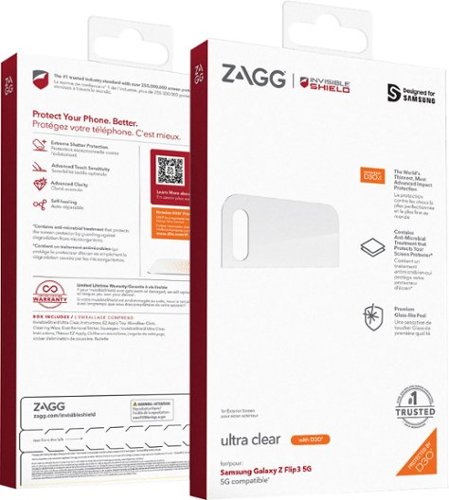 ZAGG InvisibleShield Ultra Clear+ with D3O Advanced Scratch & Shatter Screen Protector for Samsung Galaxy Z Flip3 5G WHERE TO BUY