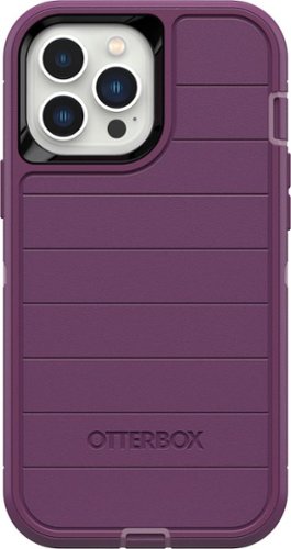 OtterBox - Defender Series Pro Hard Shell for Apple iPhone 13 Pro Max and iPhone 12 Pro Max - Happy Purple