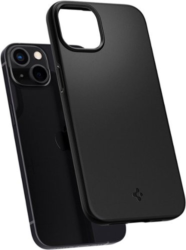 Spigen - Thin Fit Hard Shell Case for Apple iPhone 13 mini & iPhone 12 mini - Black-Alt_View_Standard_15 