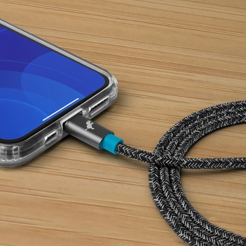 Nimble - Eco-Friendly PowerKnit USB-C to Lightning Cable, 1 Meter - Space Gray-Alt_View_Standard_16 