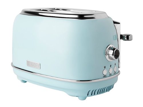Haden - Heritage 2-Slice Wide Slot Toaster with Removable Crumb Tray and Multiple Settings - Turquoise Blue