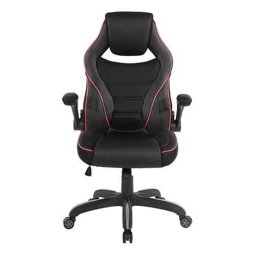 OSP Home Furnishings - Xeno Gaming Chair in Faux Leather - Red