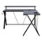 OSP Home Furnishings - Checkpoint Battlestation L shaped Gaming Desk with RGB LED Lights - Black-Front_Standard