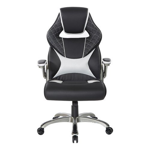 OSP Home Furnishings - Oversite Gaming Chair in Faux Leather - White