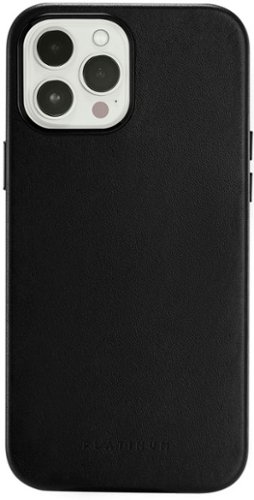 Platinum™ - Horween Leather Case for iPhone 13 Pro Max and iPhone 12 Pro Max - Black