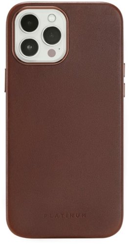 Platinum™ - Horween Leather Case for iPhone 13 Pro Max and iPhone 12 Pro Max - Bourbon