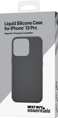 Best Buy essentials™ Liquid Silicone Case for iPhone 13 Pro - Black BUY ONLINE