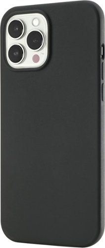 Best Buy essentials™ - Liquid Silicone Case with MagSafe for iPhone 13 Pro Max and iPhone 12 Pro Max - Black