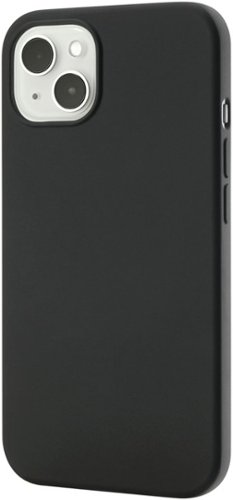 

Best Buy essentials™ - Liquid Silicone Case with MagSafe for iPhone 13 - Black