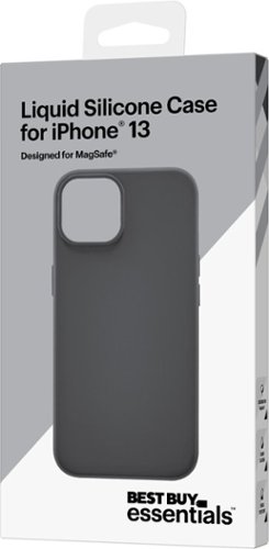 Best Buy essentials™ Liquid Silicone Case with MagSafe for iPhone 13 - Black BUY ONLINE