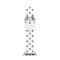 kate spade new york - Silicone band for 38/40/41mm Apple Watch® - White and Black Polka Dot - White and Black Polka Dot Silicone-Angle_Standard