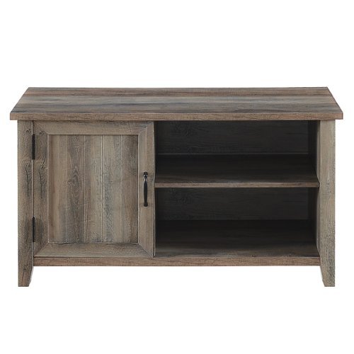 Walker Edison - 44” Modern Farmhouse TV Stand for TVs up to 50” - Grey wash