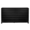 Walker Edison - 60” Contemporary 6 Grooved Drawer Wood Dresser - Black-Front_Standard