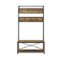 Walker Edison - 40" Industrial Wood Hall Tree - Rustic Oak-Front_Standard