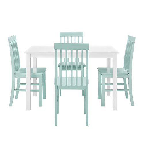 Walker Edison - 5-Piece Modern Dining Set - Green