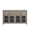 Walker Edison - 52” Farmhouse Glass Door Metal Accent Sideboard - Grey wash-Front_Standard