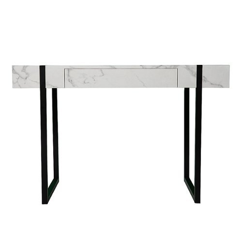 UPC 037732124278 product image for SEI - Rangley Modern Faux Marble Desk - Black finish w/ white faux marble | upcitemdb.com