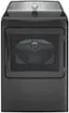 Front. GE Profile - 7.4 Cu. Ft. Smart Electric Dryer with Sanitize Cycle and Sensor Dry - Diamond Gray.