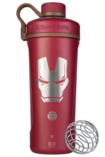 BlenderBottle - Marvel Series Radian 26 oz. Double Vacuum Insulated Stainless Steel Water Bottle/Shaker Cup - Matte Maroon