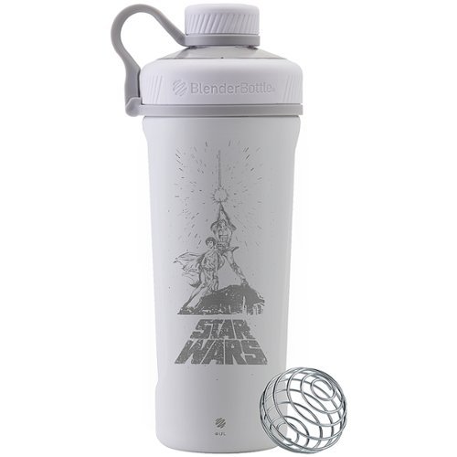 BlenderBottle - Star Wars Series Radian 26 oz. Double Vacuum Insulated Stainless Steel Water Bottle/Shaker Cup - Matte White