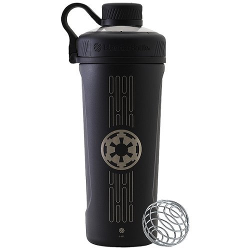 BlenderBottle - Star Wars Series Radian 26 oz. Double Vacuum Insulated Stainless Steel Water Bottle/Shaker Cup - Matte Black